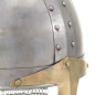 Casque de chevalier croisé antique pour GN Argenté Acier