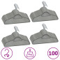 Cintres antidérapants 100 pcs Gris Velours