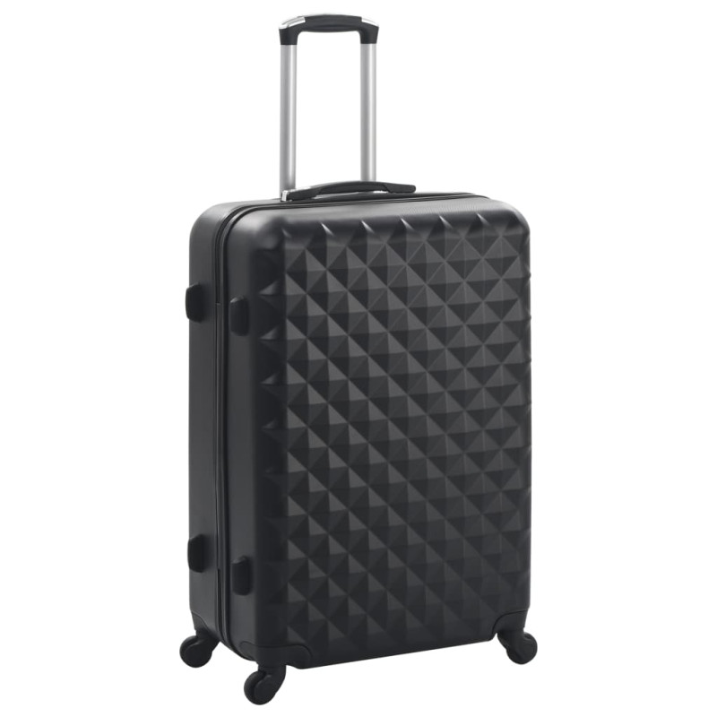 Valise rigide 3 pcs Noir ABS