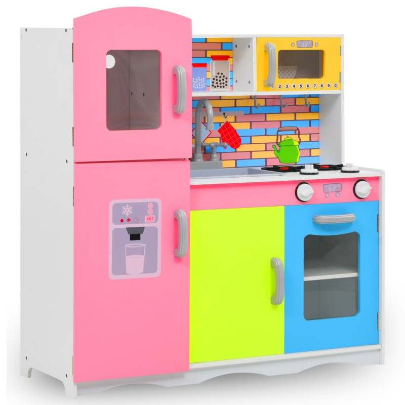 Cuisine en jouet pour enfants MDF 80x30x85 cm Multicolore