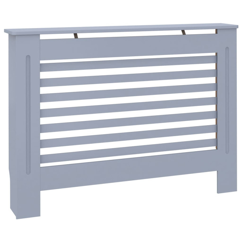 Cache radiateur anthracite 112x19x81,5 cm MDF