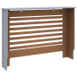 Cache radiateur anthracite 112x19x81,5 cm MDF