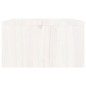 Support de moniteur Blanc 100x27x15 cm Bois de pin solide