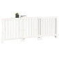 Cache radiateur Blanc 210x21x85 cm Bois massif de pin