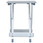 Tabouret de camping Aluminium 28x26x39 cm