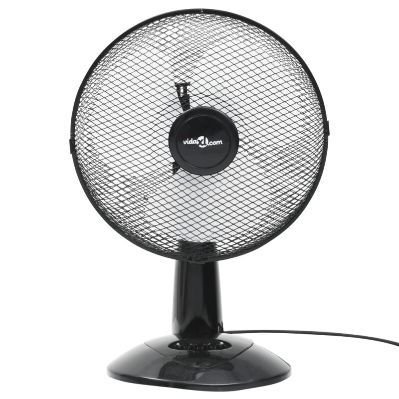 Ventilateur de table 3 vitesses 30 cm 40 W Noir