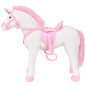 Jouet en peluche Licorne Blanc et rose XXL