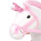 Jouet en peluche Licorne Blanc et rose XXL