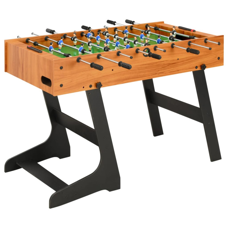 Table de football pliante 121 x 61 x 80 cm Marron clair