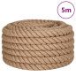 Corde de jute 5 m de long 40 mm d épaisseur