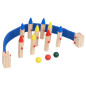 Jeu de bowling Multicolore Bois de pin massif