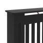 Cache radiateur noir 152x19x81,5 cm MDF