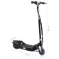 Trottinette électrique avec LED 120 W Noir