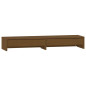 Support de moniteur Marron miel 100x27x15 cm Bois de pin solide