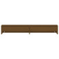 Support de moniteur Marron miel 100x27x15 cm Bois de pin solide