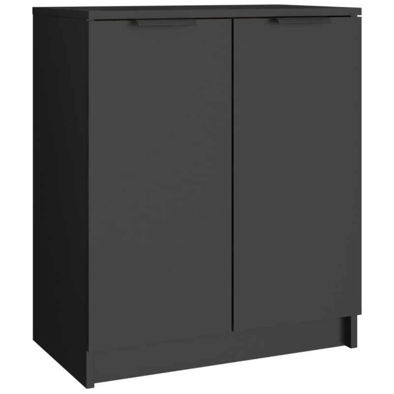 Armoire à chaussures Noir 59x35x70 cm bois d ingénierie