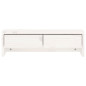 Support de moniteur Blanc 50x27x15 cm Bois de pin solide