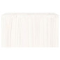 Support de moniteur Blanc 50x27x15 cm Bois de pin solide