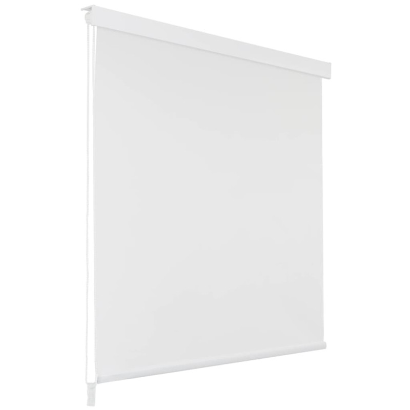 Store roulant de douche 100x240 cm Blanc