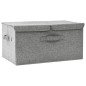 Boîte de rangement Tissu 50x30x25 cm Gris