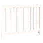 Cache radiateur Blanc 108,5x19x84 cm Bois massif de pin