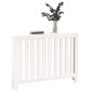 Cache radiateur Blanc 108,5x19x84 cm Bois massif de pin