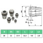 Douilles de serrage ER20 13 pcs Ensemble d outils de tournage