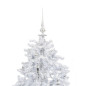 Arbre de Noël neigeux avec base de parapluie Blanc 140 cm