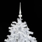 Arbre de Noël neigeux avec base de parapluie Blanc 140 cm