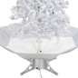 Arbre de Noël neigeux avec base de parapluie Blanc 140 cm