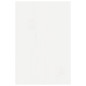 Support de moniteur Blanc 81x20x30 cm Bois de pin solide