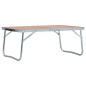 Table pliable de camping Marron Aluminium 60x40 cm