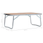 Table pliable de camping Marron Aluminium 60x40 cm