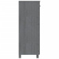 Armoire à chaussures HAMAR Gris foncé 85x40x108 cm Pin massif