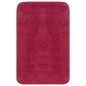 Jeu de tapis de salle de bain 3 pcs Tissu Fushsia