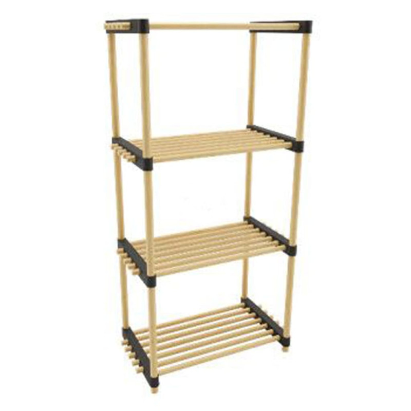 Storage solutions Porte chaussures avec 4 étagères Bois 49x28x92,5 cm