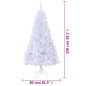 Arbre de Noël artificiel avec branches épaisses blanc 150cm PVC