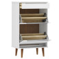 Armoire à chaussures MOLDE Blanc 59,5x35x103 cm Bois de pin