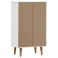 Armoire à chaussures MOLDE Blanc 59,5x35x103 cm Bois de pin