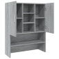 Armoire pour machine à laver Sonoma gris Bois d ingénierie