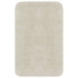 Jeu de tapis de salle de bain 2 pcs Tissu Blanc