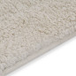 Jeu de tapis de salle de bain 2 pcs Tissu Blanc