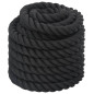 Corde de combat noir 12 m 9 kg polyester