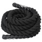 Corde de combat noir 6 m 4,5 kg polyester