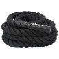 Corde de combat noir 6 m 4,5 kg polyester