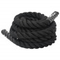 Corde de combat noir 6 m 4,5 kg polyester