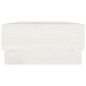 Support de moniteur Blanc 60x27x14 cm Bois de pin solide