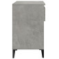 Armoire à chaussures Gris béton 70x36x60 cm Bois d ingénierie