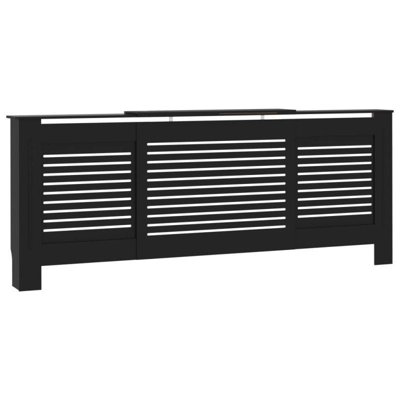 Cache radiateur MDF Noir 205 cm