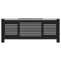 Cache radiateur MDF Noir 205 cm